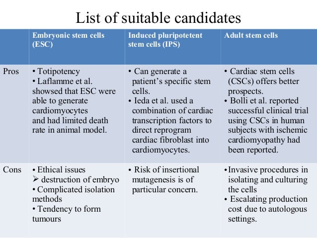 Pros of stem cell research essay
